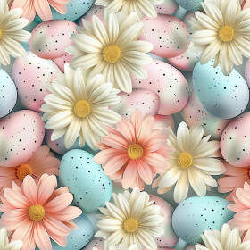 HAPPY EASTER WZ.6- Potahový velur 