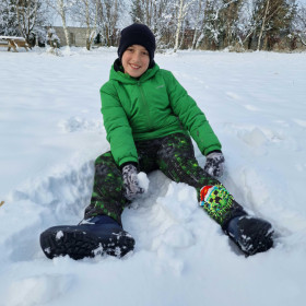 SOFTSHELLOVÉ DĚTSKÉ KALHOTY (YETI) - WINTER PIXEL VZ.2