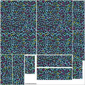 ZVÍŘECÍ POSTEL - NEON LEOPARD vz. 3 - sada siti