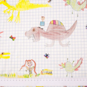 SVĚT DINO / blankytná kostka - úplet TE210