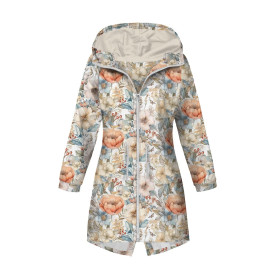 DÁMSKÁ BUNDA PARKA (ANNA) - PASTEL FLOWERS WZ.15 - softshell