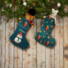 Sada vánočních ponožek - SNOWMAN - Sada šití