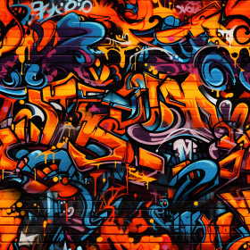 STREET GRAFFITI wz.1 - tkanina wodoodporna