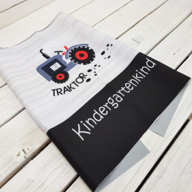 TRAKTOR / šedý - panel voděodolná tkanina DE