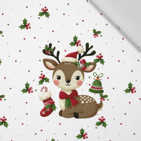 WINTER ANIMALS wz.13 - panel (60cm x 50cm)  bavlněná tkanina