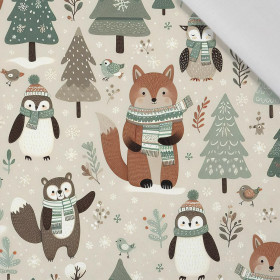 WINTER ANIMALS WZ.5 - tkanina bawełniana