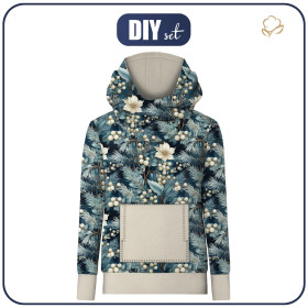 UNISEX HYDROFOBNÍ MIKINA UNISEX - WINTER FLOWERS VZ. 2 - Sada šití