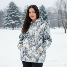 WINTER FOREST VZ. 4 - teplákovina počesaná s elastanem ITY