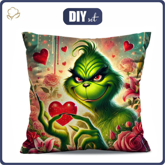 POLŠTÁŘ 45x45 - VALENTINE'S DAY / PRANK 2 - Potahový velur - Sada šití