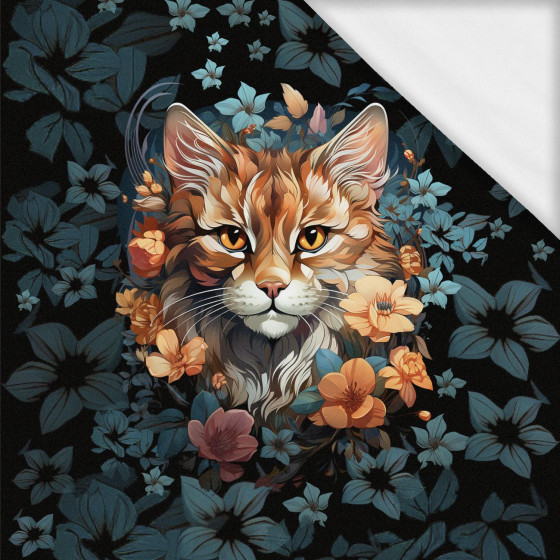 ANIMALS MANDALA wz.12 - panel (60cm x 50cm)- single jersey s elastanem ITY