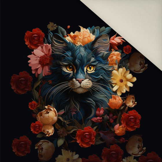 ANIMALS MANDALA wz.7 - panel (60cm x 50cm)  Potahový velur 