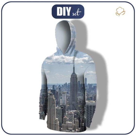 PÁNSKÁ MIKINA S KAPUCÍ (COLORADO) - NEW YORK - šicí souprava