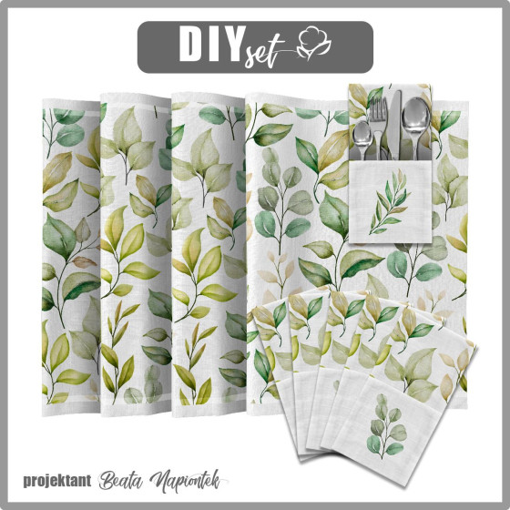UBROUSKY A BĚHOUN -  ZELENÉ LISTY - Sada šití