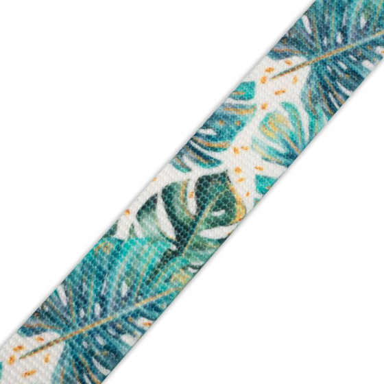 Nosný tkaný popruh - MONSTERA wz. 4 / bily / Velikost na výběr