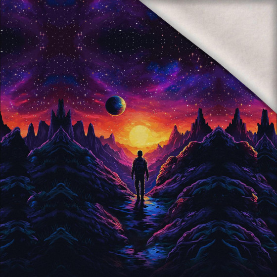 NEON GALAXY WZ.5 - panel (60cm x 50cm) teplákovina počesaná s elastanem ITY