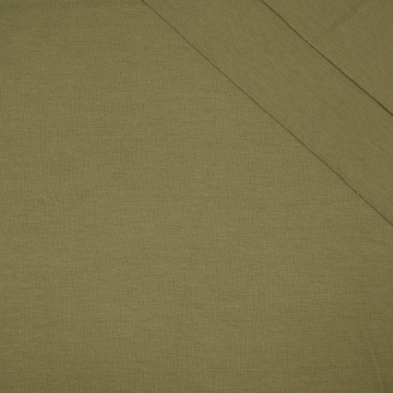 D-13 OLIVOVÁ ZELENÁ - úplet tričkovina s elastanem TE210