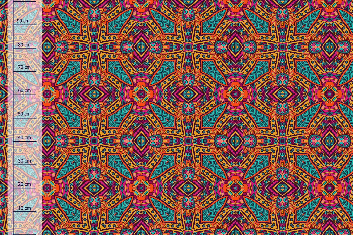 KOLOROWA MANDALA wz. 1 - tkanina szybkoschnąca
