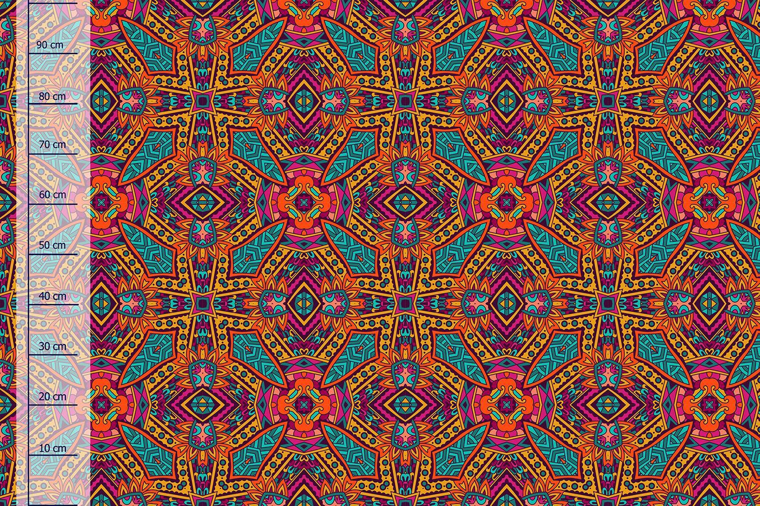 KOLOROWA MANDALA wz. 1 - Jersey wiskozowy