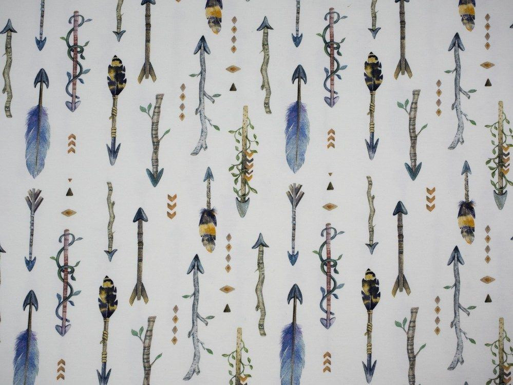 INDIAN / strzały - Jersey wiskozowy WE210