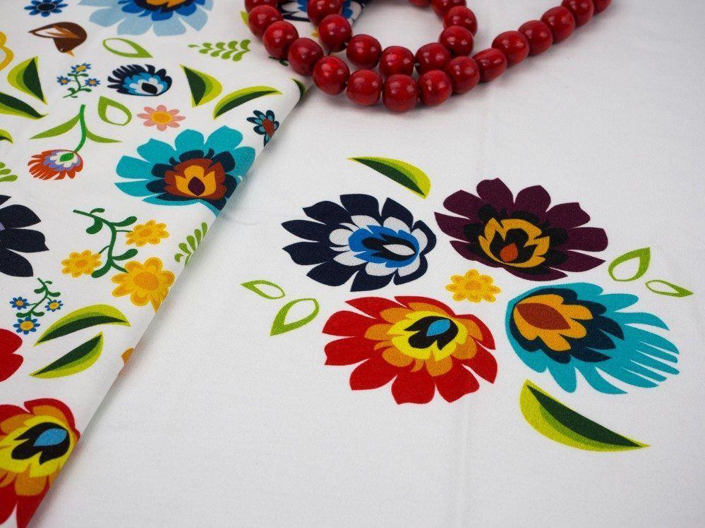 ŁOWICKI / biały - panel dzianina pętelkowa 