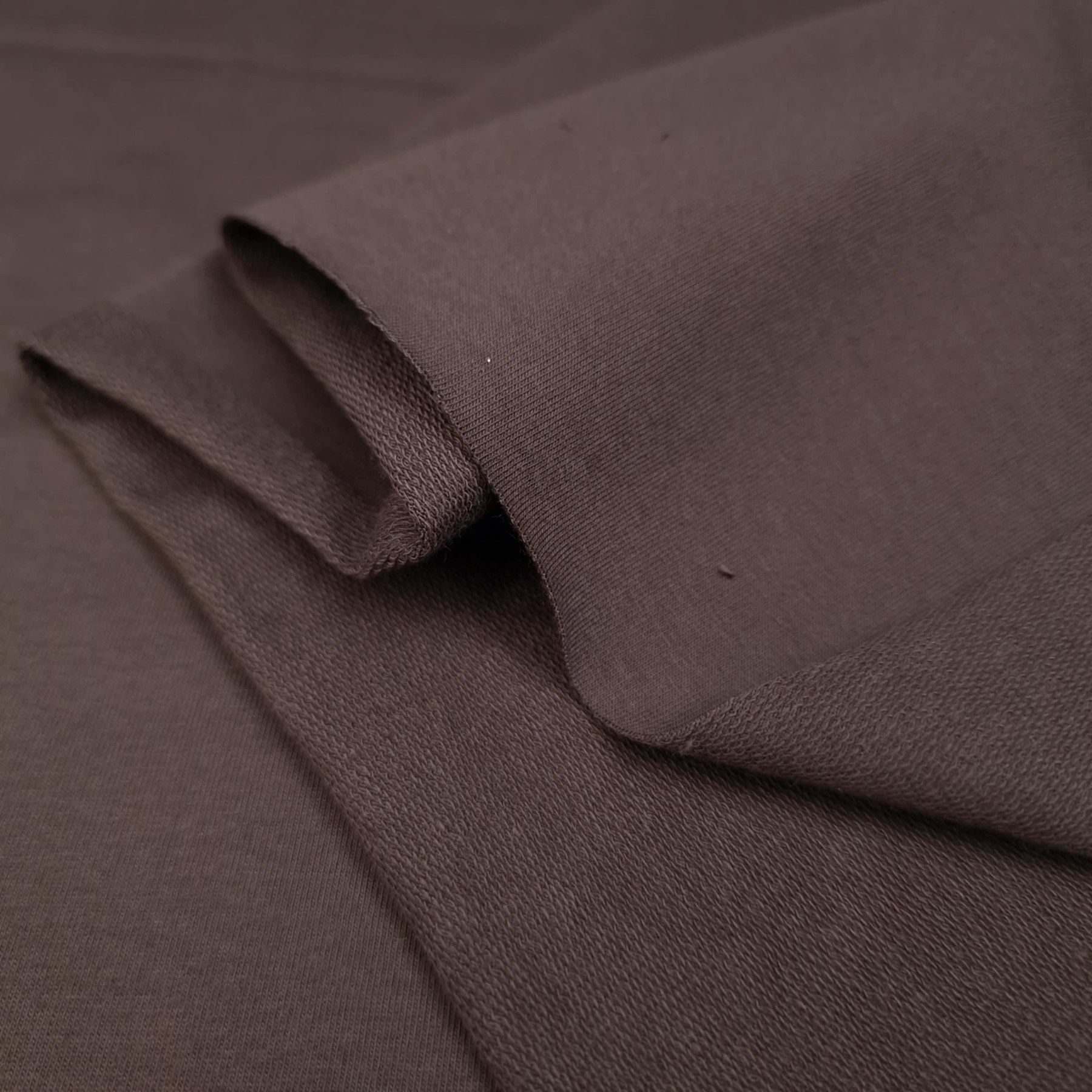 Dzianina pętelkowa z elastanem Pe260 - ESPRESSO (D-246) 