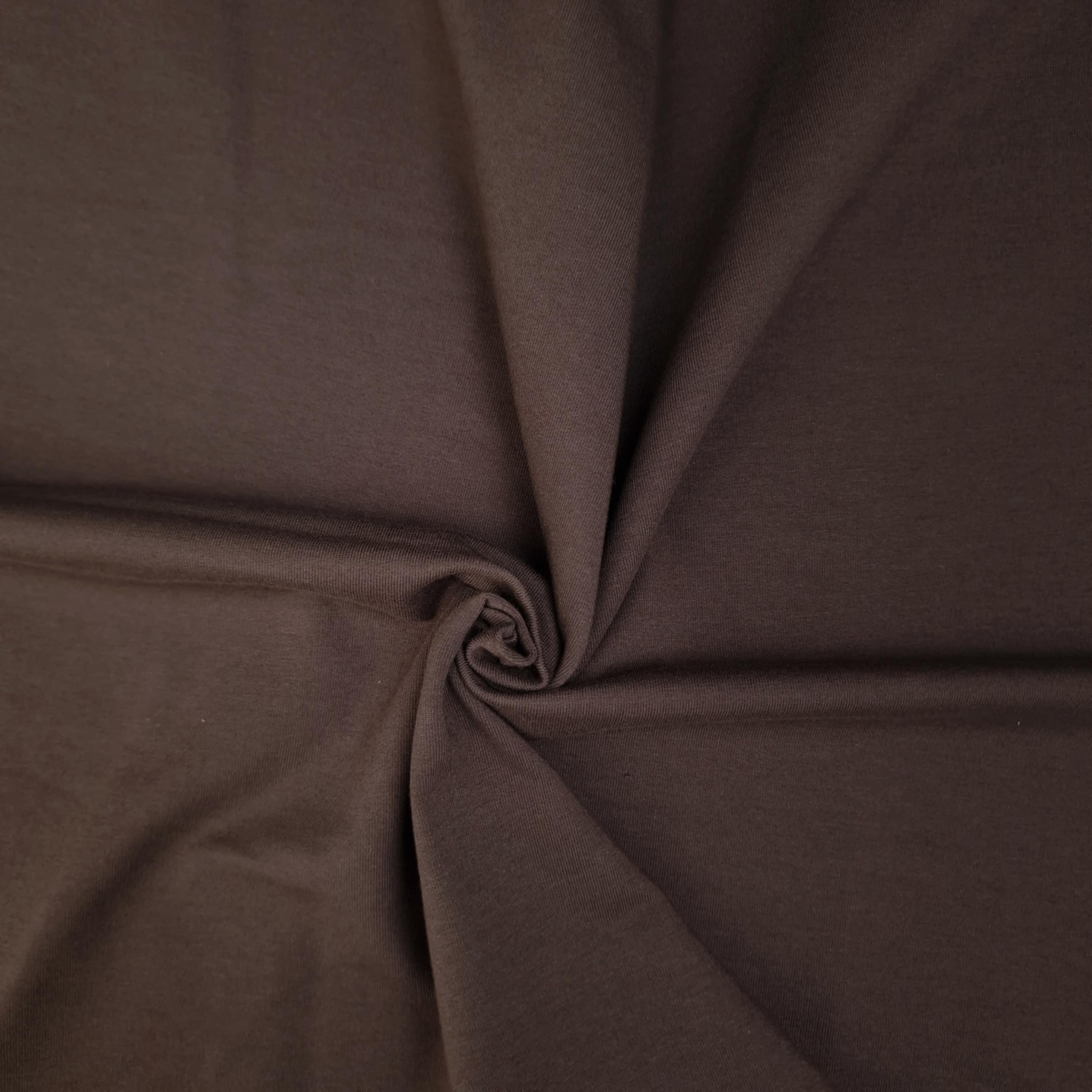 Dzianina pętelkowa z elastanem Pe260 - ESPRESSO (D-246) 