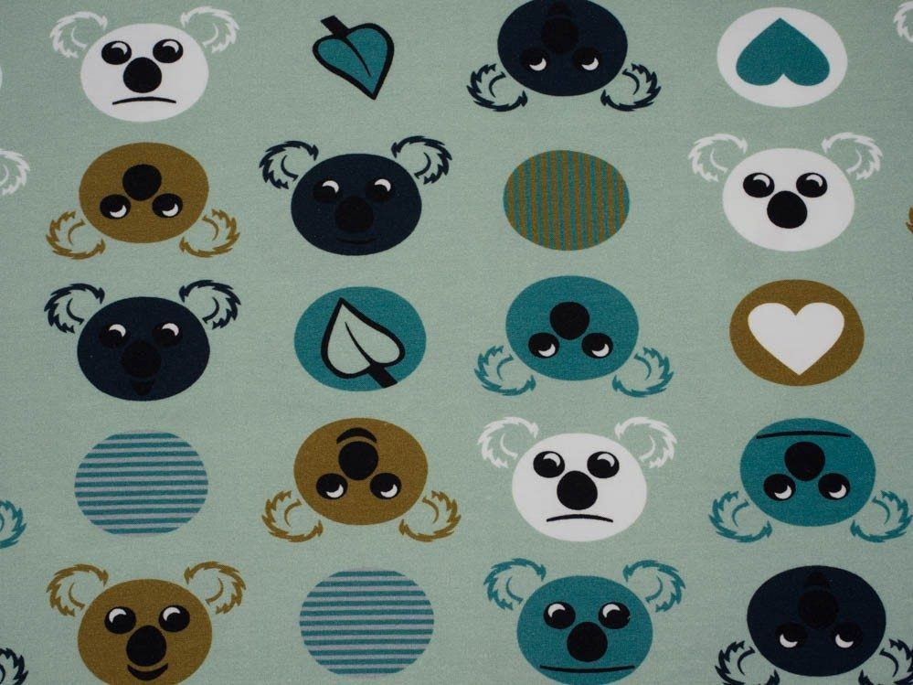 KOALA / miętowa - single jersey z elastanem TE210