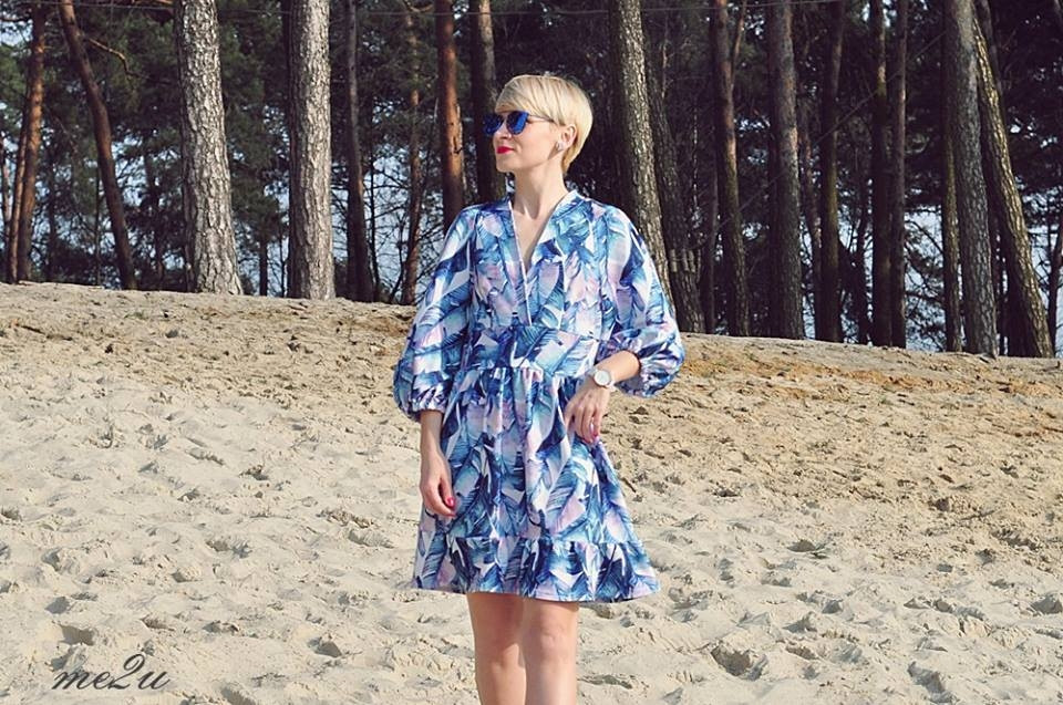 AKWARELOWE LIŚCIE - dresówka pętelkowa SP250