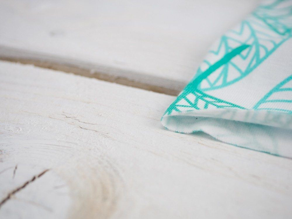 LISTKI / B-00 biała - single jersey z elastanem TE210