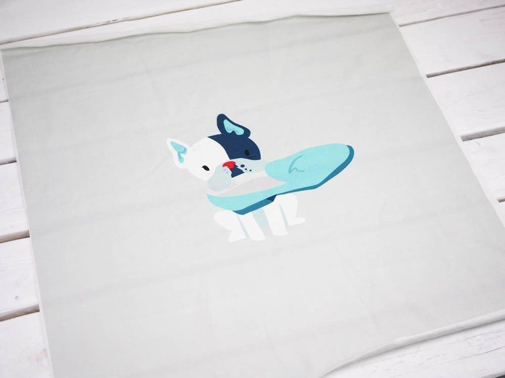 Pies z butem (J'adore Paris) / aqua - panel single jersey TE210