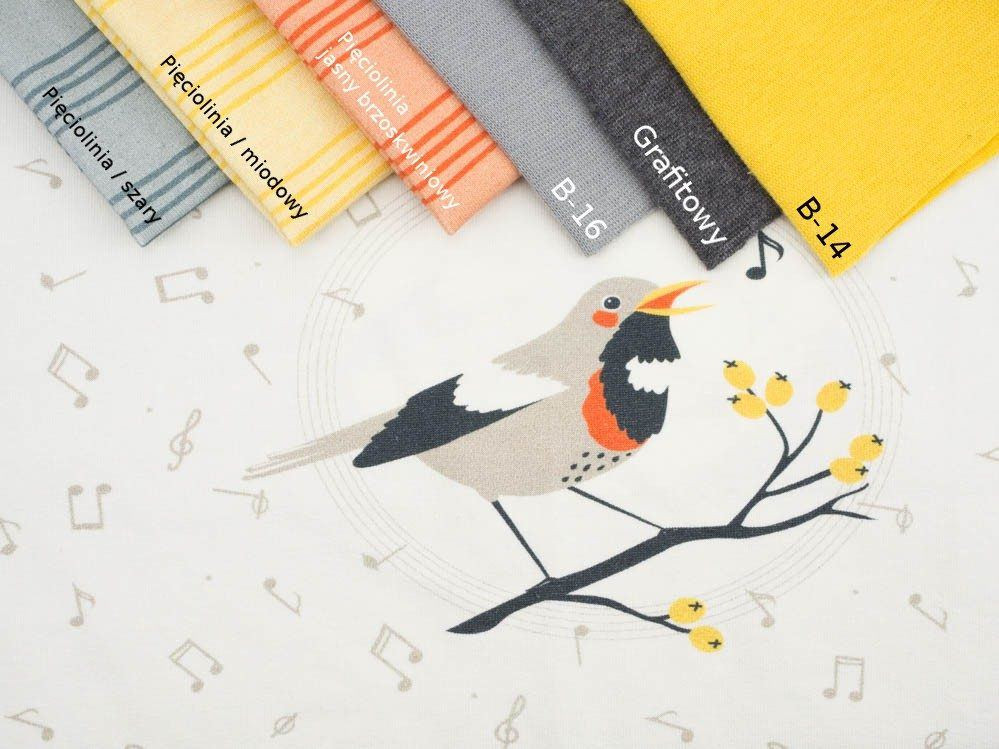 PTASIE TRELE / brudna biel - panel single jersey TE210