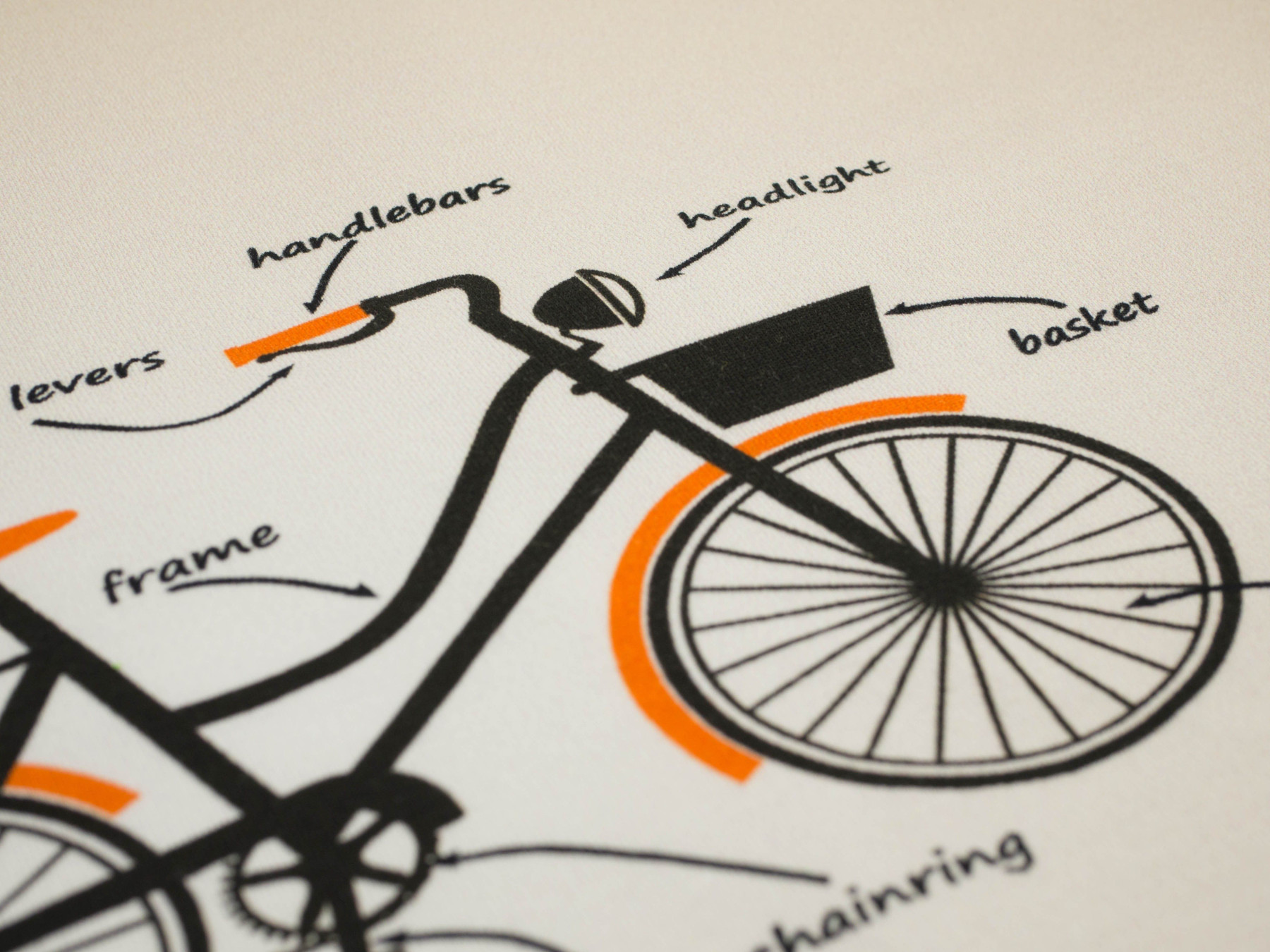 ROWER / beżowy - panel, dzianina pętelkowa 