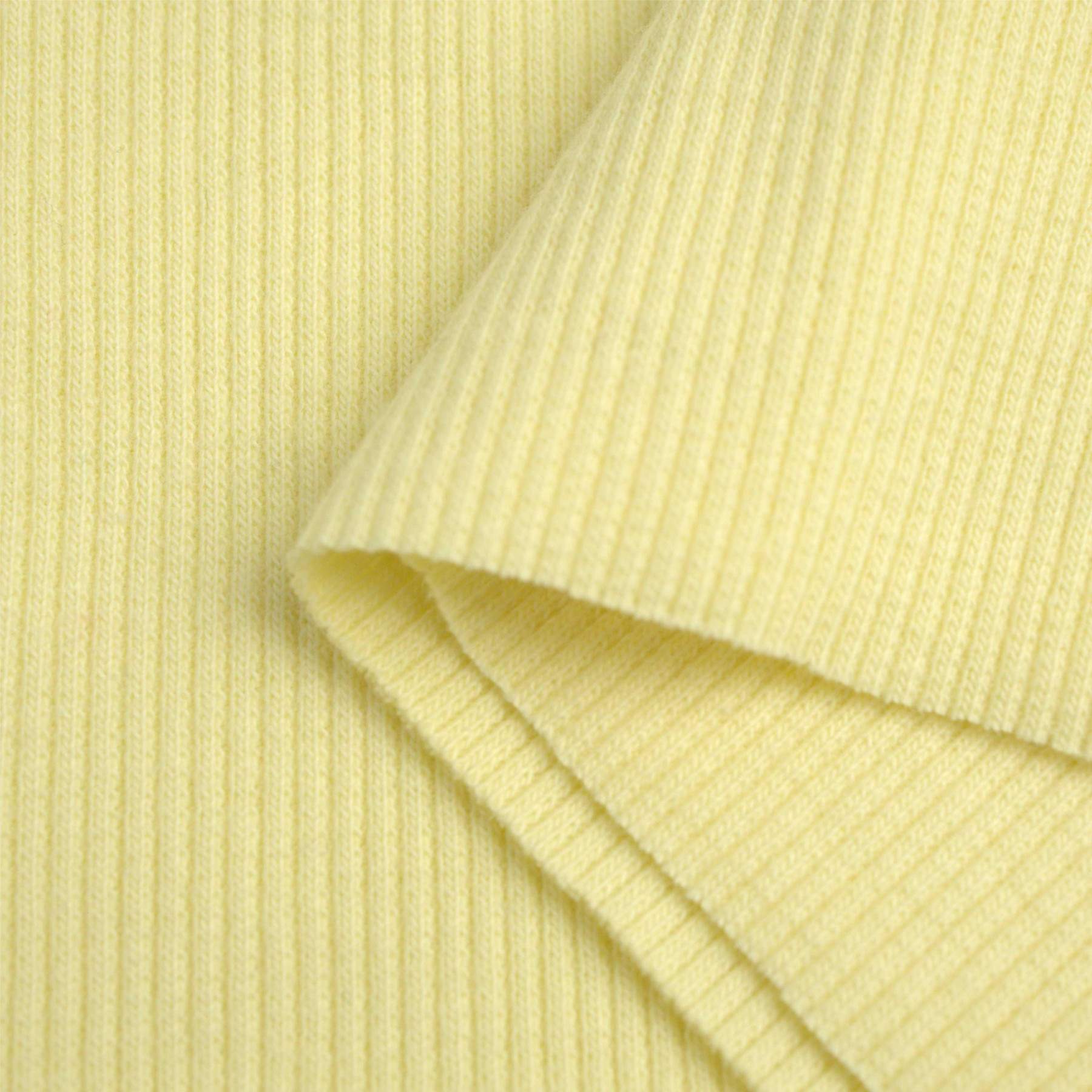 D-173 ŻÓŁTY (BUTTER YELLOW) - Dzianina prążkowana (ściągaczowa)