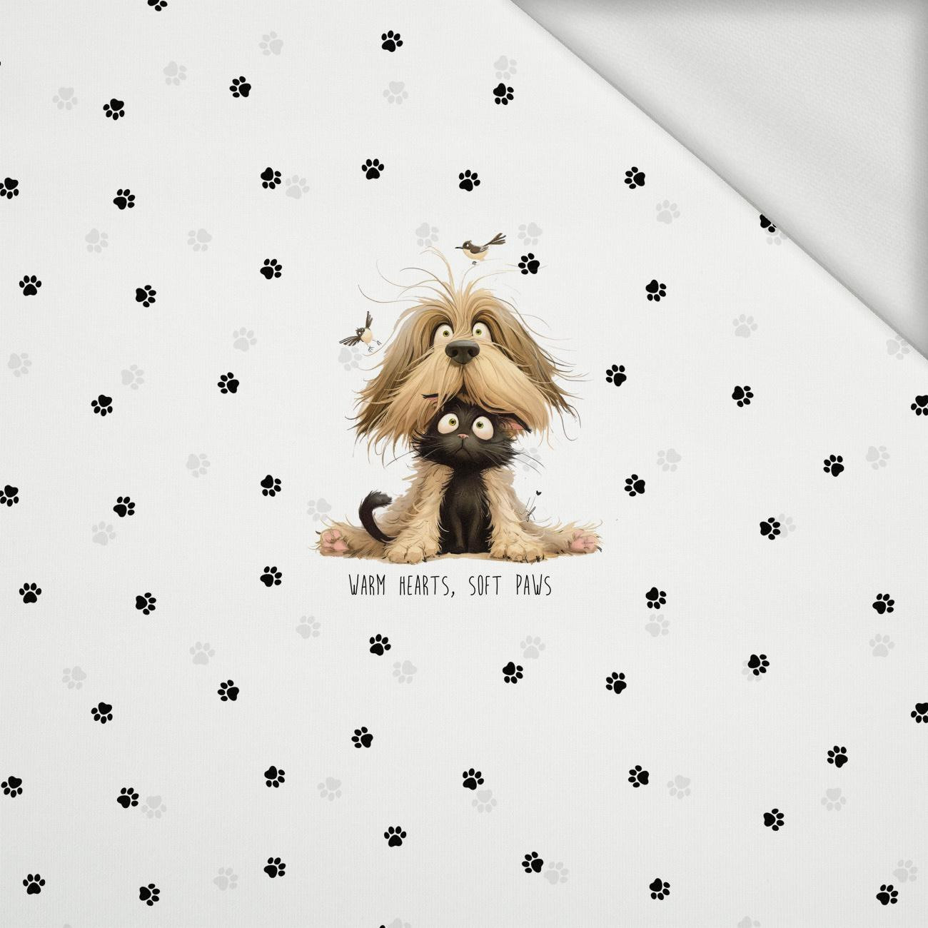 CUTE ANIMALS wz.10 - panel (60cm x 50cm) dzianina pętelkowa