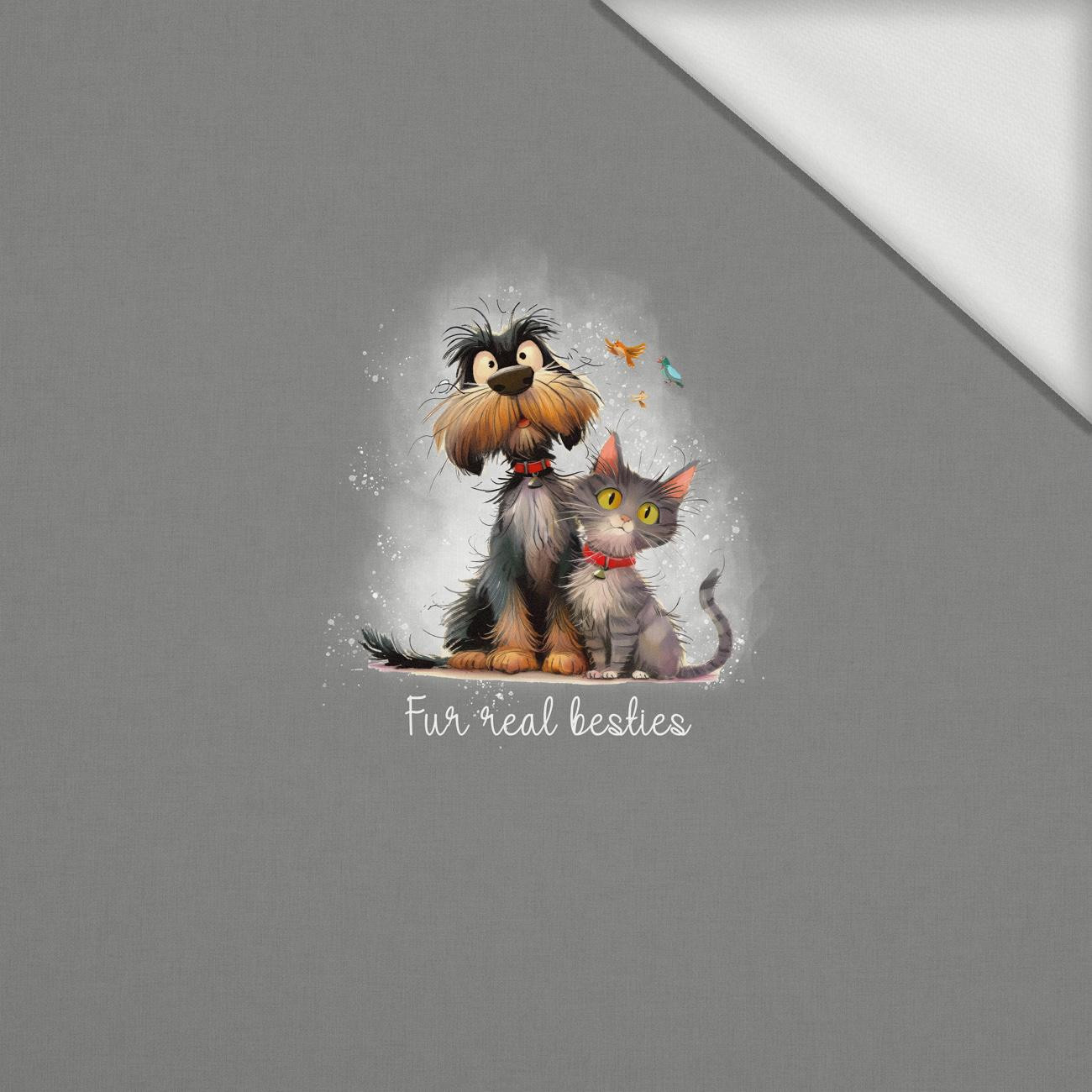 CUTE ANIMALS wz.14 - panel (60cm x 50cm) dzianina pętelkowa