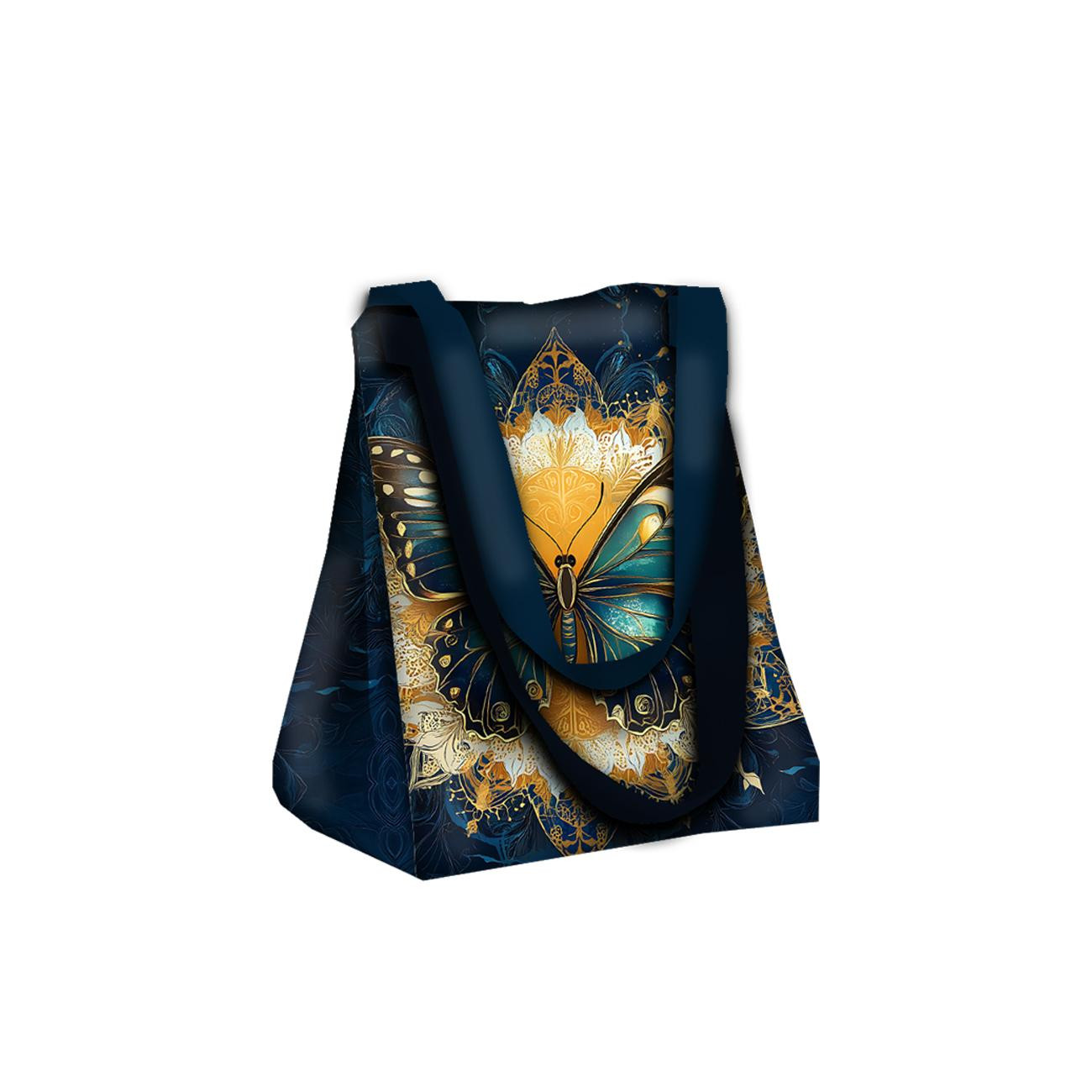 Torba XL z saszetką 2 w 1 - ANIMALS MANDALA wz.13  - zestaw do uszycia