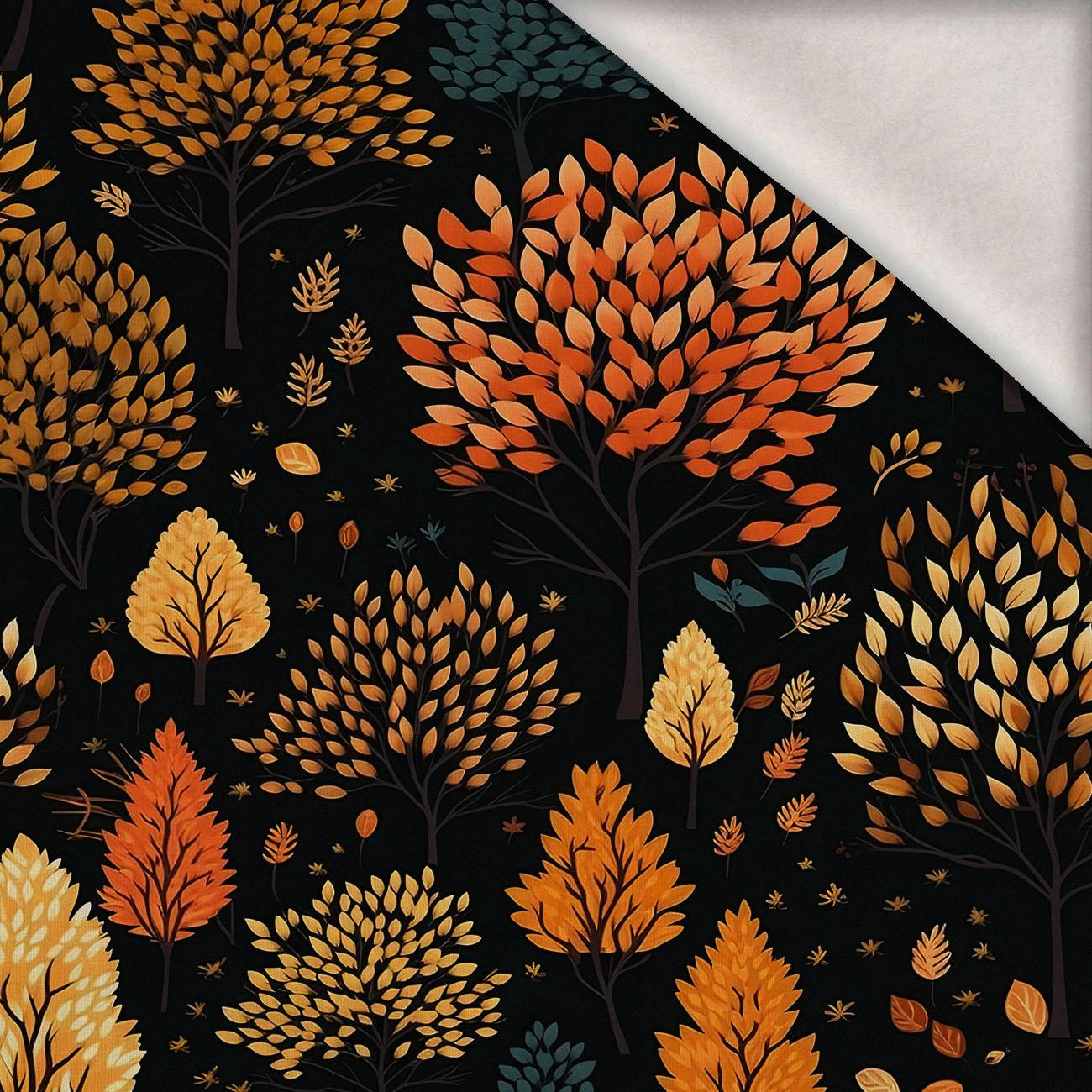 AUTUMN FOREST WZ. 3 - dzianina drapana z elastanem ITY