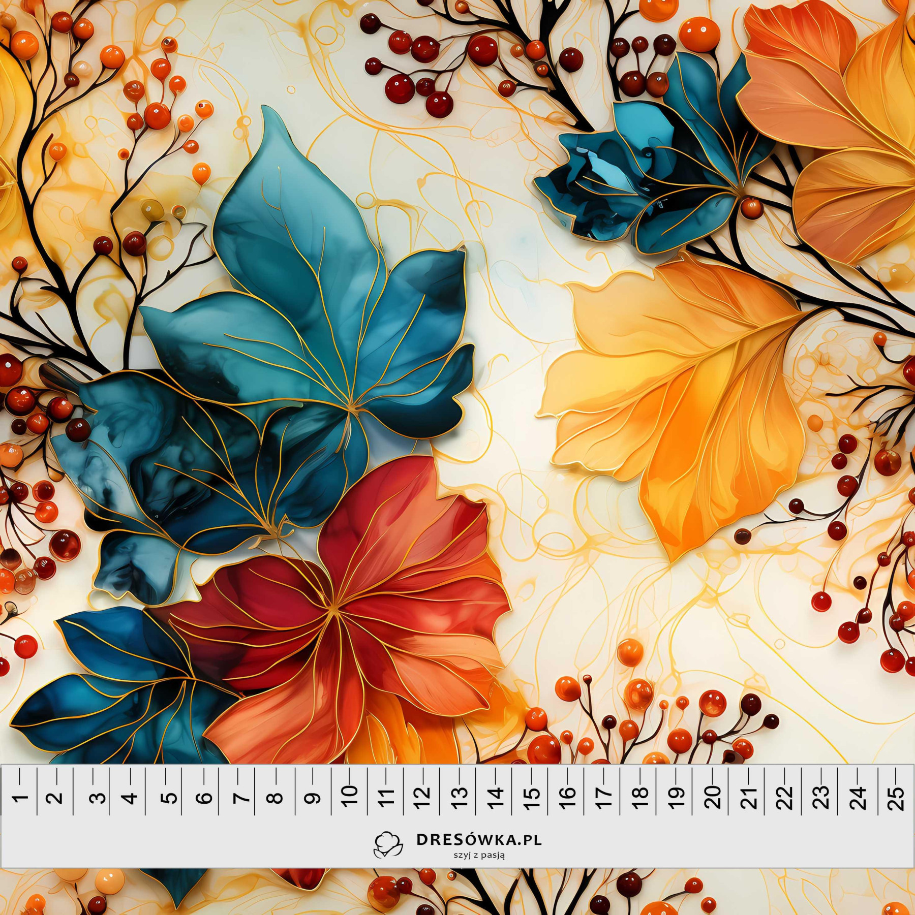 AUTUMN TIME WZ. 7 - tkanina wodoodporna