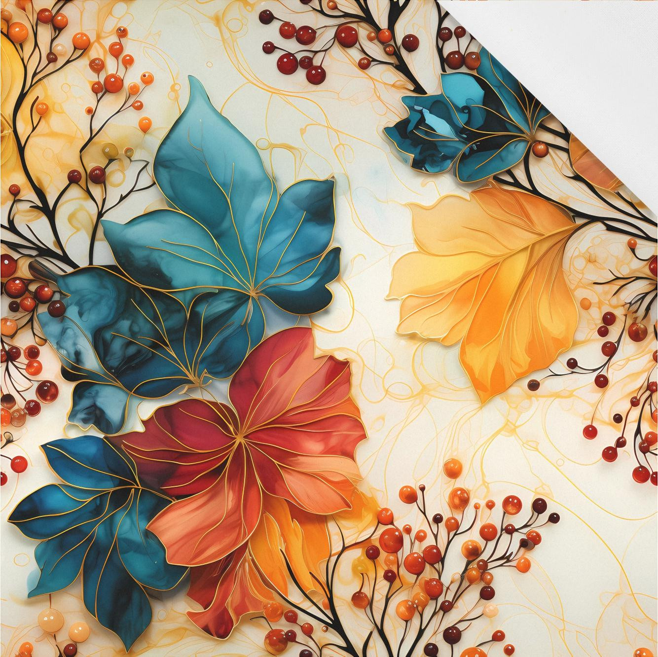 AUTUMN TIME WZ. 7 - tkanina bawełniana