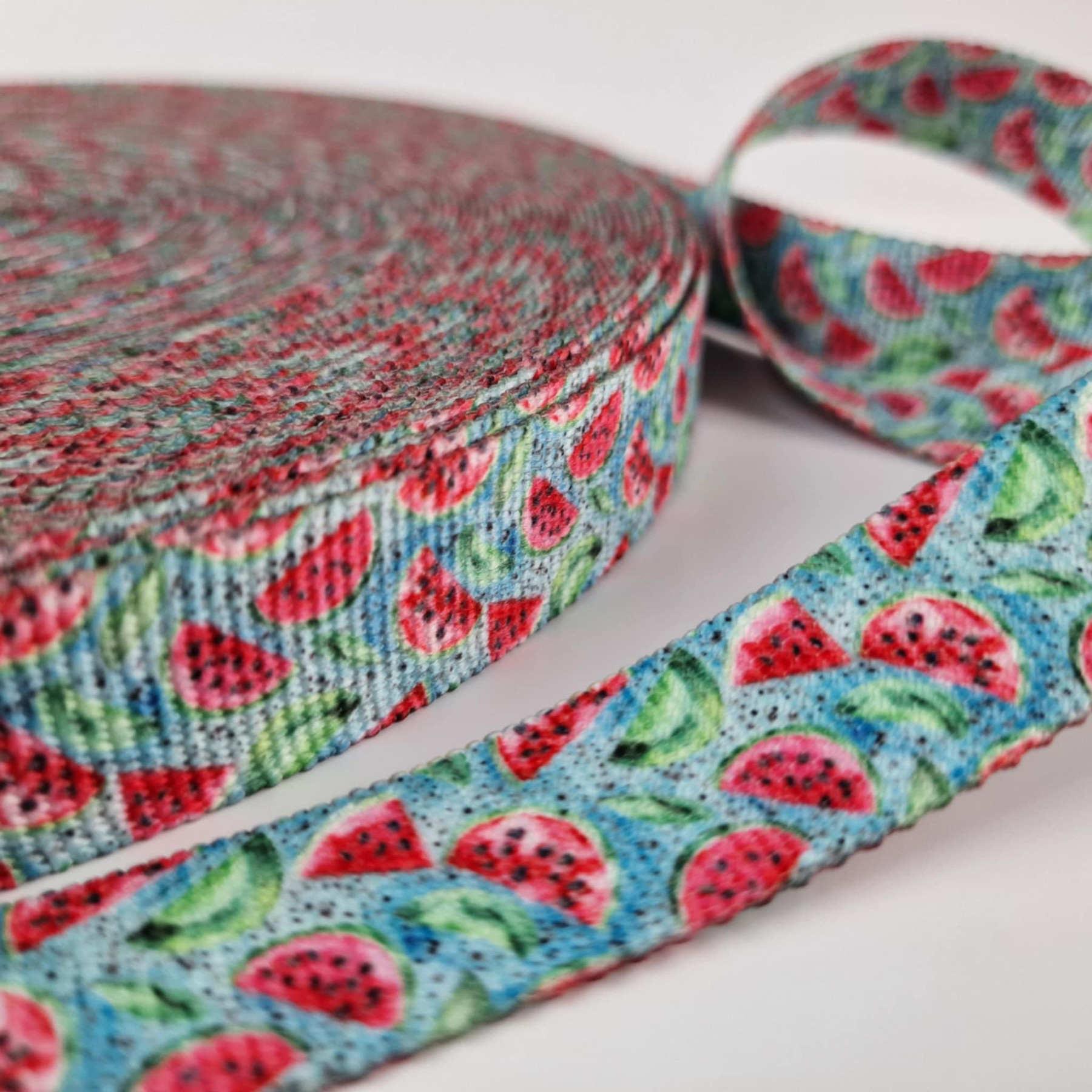 Taśma nośna parciana 25mm - Tutti Frutti wz. 4