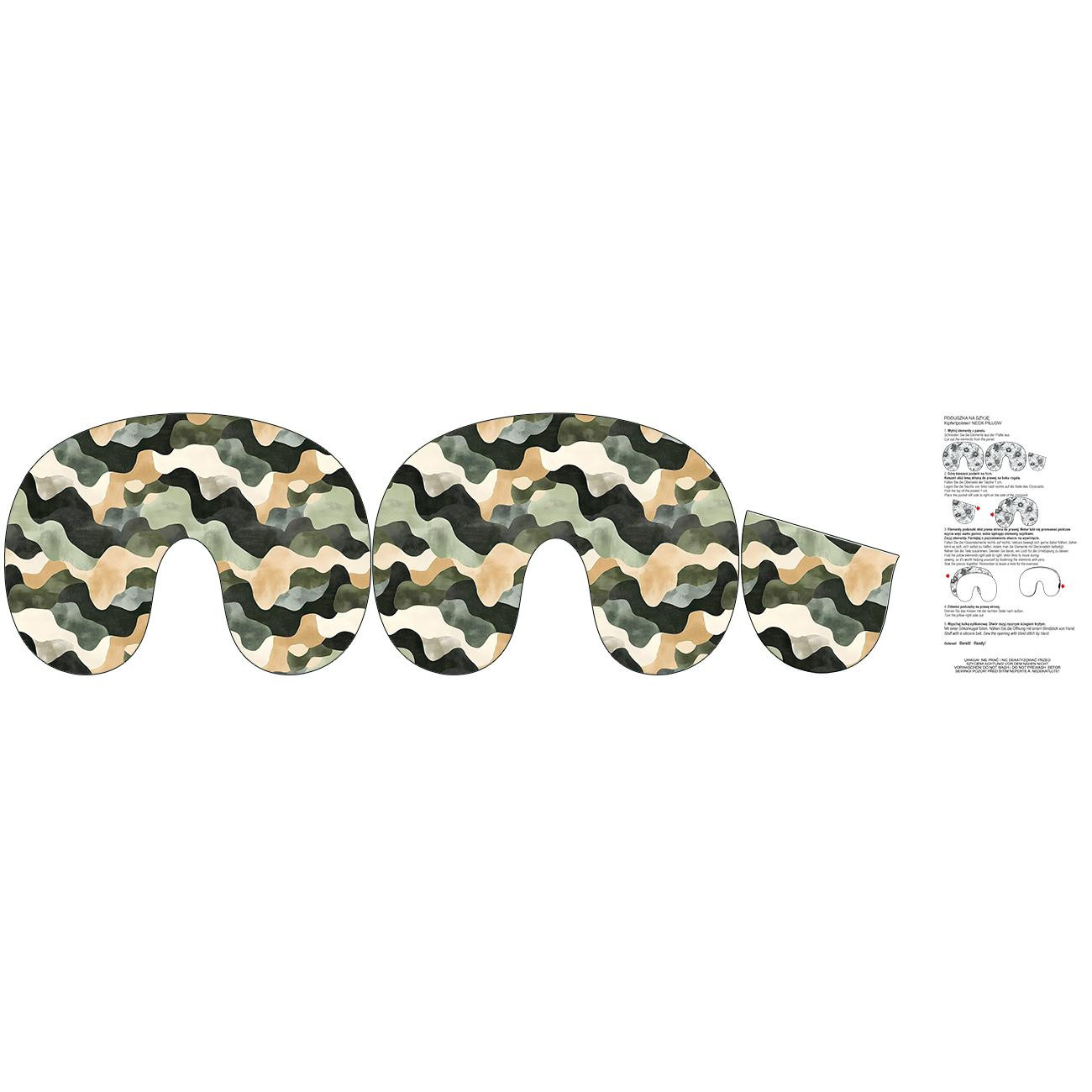 PODUSZKA NA SZYJĘ - CAMO MORO WZ.9 - zestaw do uszycia