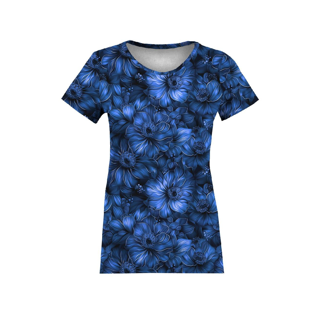 CHABER FLOWERS WZ. 1 - dzianina pętelkowa z elastanem ITY