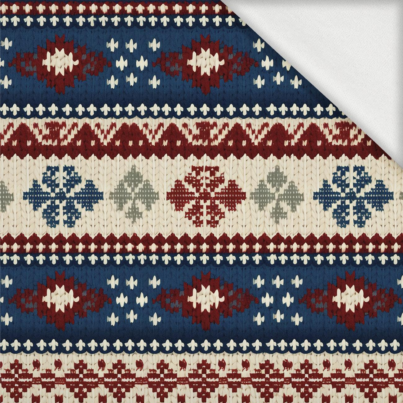 CHRISTMAS SWEATER wz.10 - dzianina pętelkowa z elastanem ITY