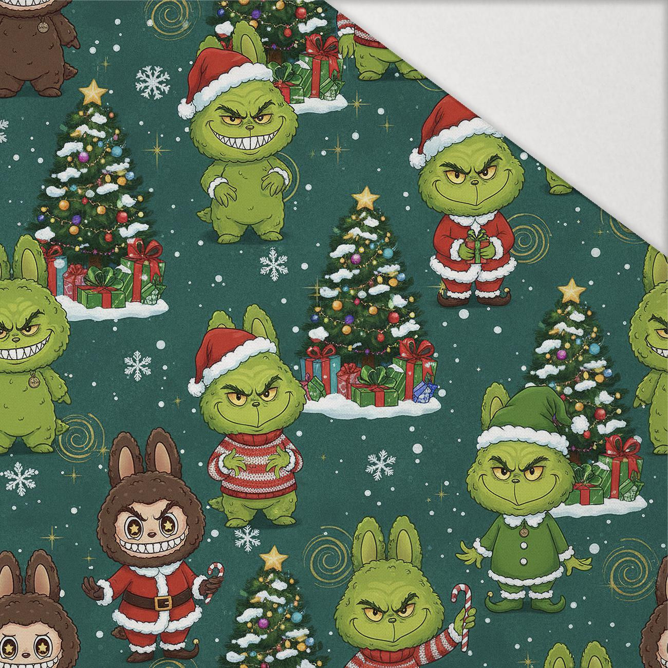 Creepy Cute Christmas WZ.3 - Hydrofobowa dzianina drapana 