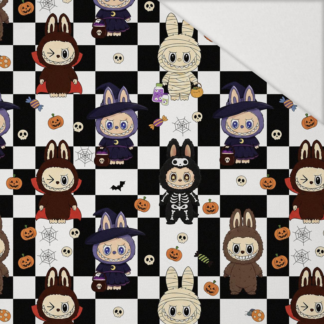 Creepy Cute Halloween WZ.4 - Hydrofobowa dzianina drapana 