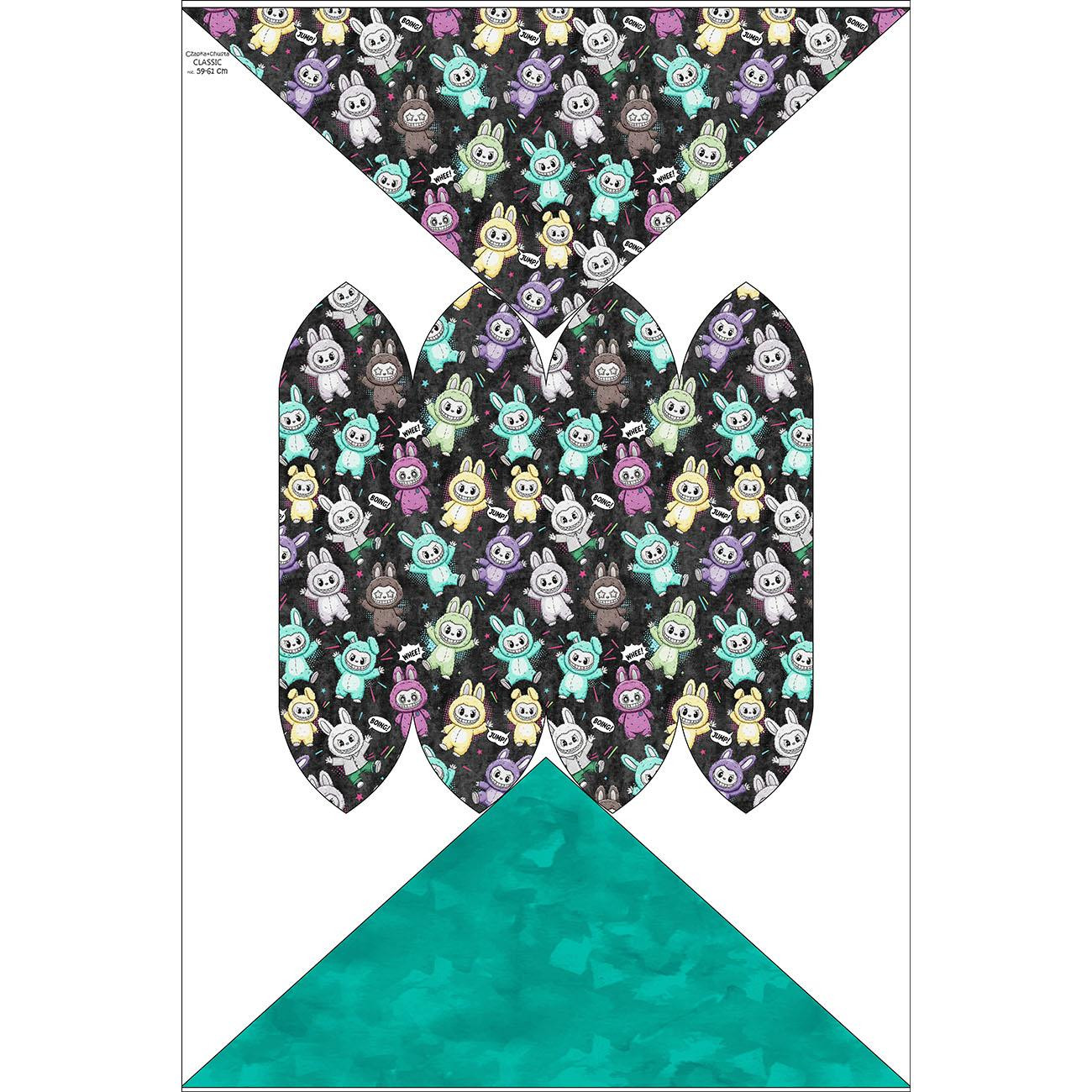 DZIECIĘCA CZAPKA I CHUSTA (CLASSIC) - CREEPY CUTE WZ.5 - zestaw do uszycia  