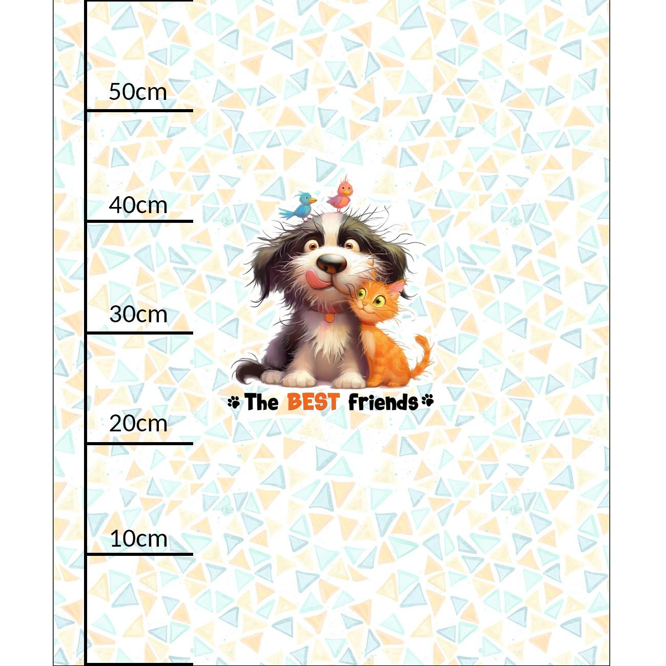 CUTE ANIMALS wz.3 - panel (60cm x 50cm) muślin bawełniany