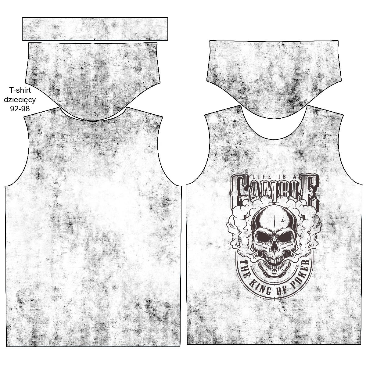 T-SHIRT DZIECIĘCY - THE KING OF POKER wz. 3 - single jersey