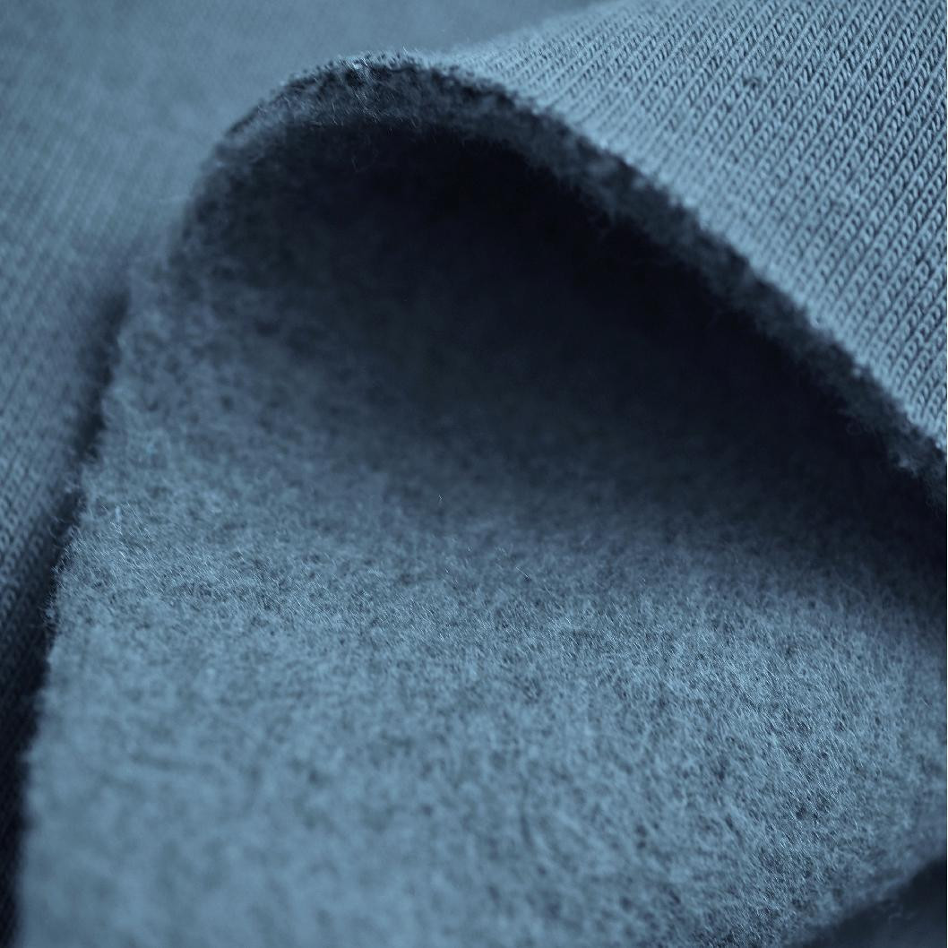 M-01 SLATE BLUE - gruba dresówka drapana D300
