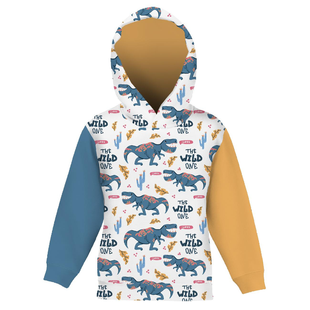 DZIECIĘCA BLUZA Z KAPTUREM (ALEX) - DINO / THE WILD ONE WZ. 2 - zestaw do uszycia